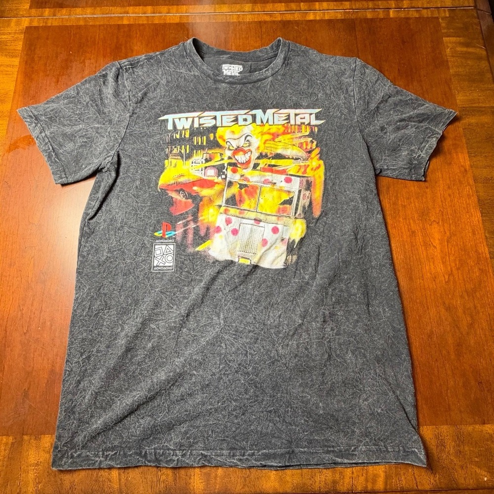 Twisted Metal Sweet Tooth Ice Cream Truck PlayStation Graphic T-Shirt Large